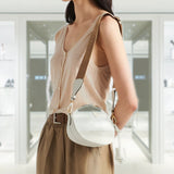 Leather mini shoulder bag