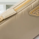 Re-Edition 2002 Re-Nylon and brushed leather shoulder bag