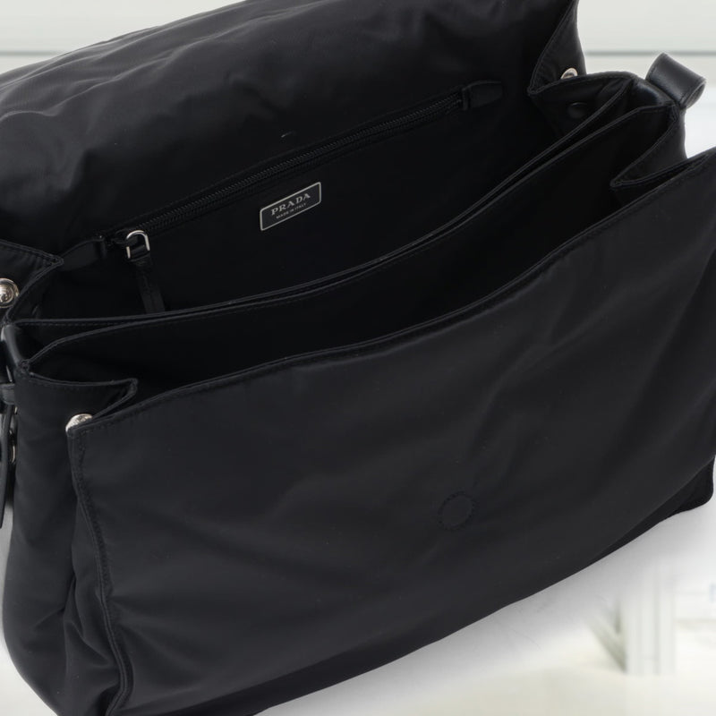 Re-Nylon large padded shoulder bag