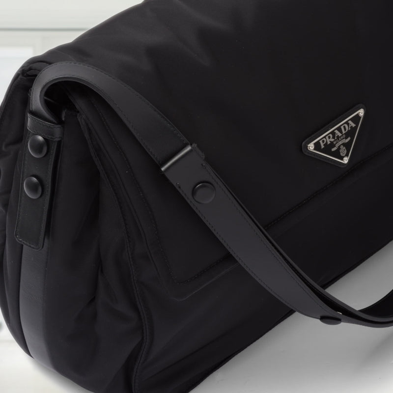 Re-Nylon large padded shoulder bag