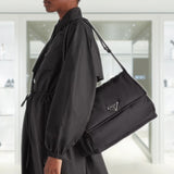 Re-Nylon large padded shoulder bag