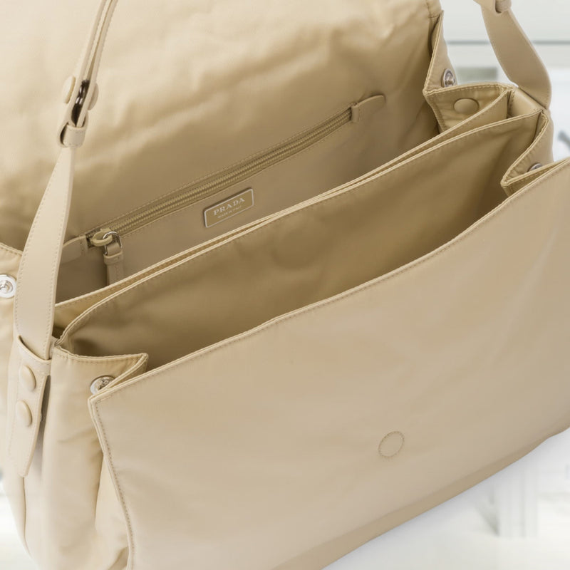 Re-Nylon large padded shoulder bag