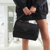 Medium padded Re-Nylon shoulder bag