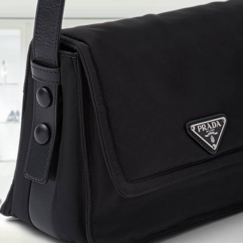 Small padded Re-Nylon shoulder bag