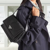 Small padded Re-Nylon shoulder bag