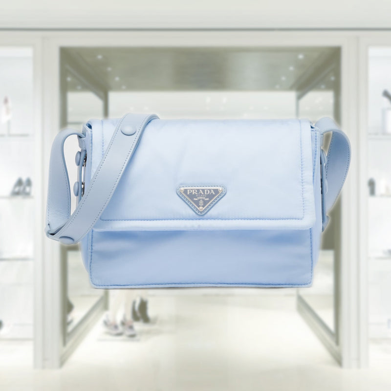 Small padded Re-Nylon shoulder bag