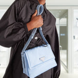 Small padded Re-Nylon shoulder bag