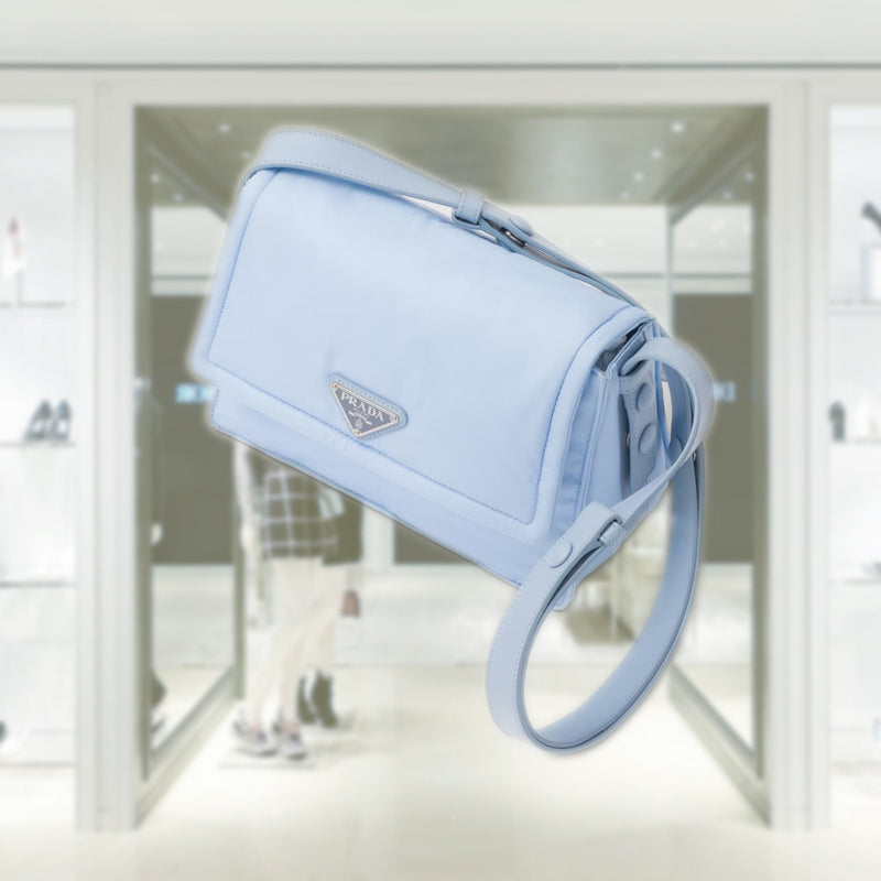 Small padded Re-Nylon shoulder bag