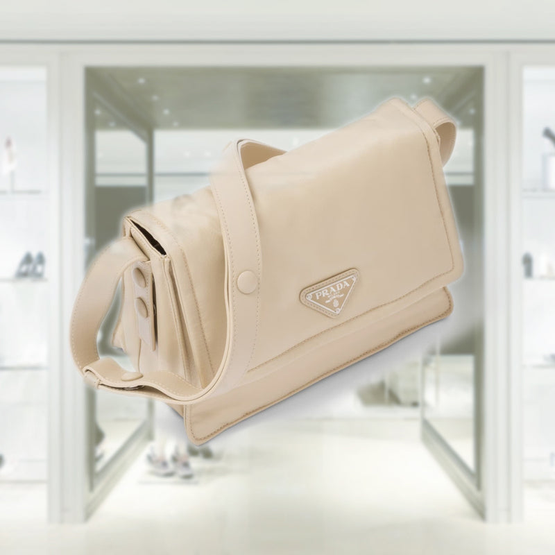 Small padded Re-Nylon shoulder bag