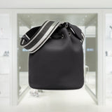 Leather bucket bag