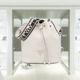 Leather bucket bag