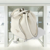 Leather bucket bag