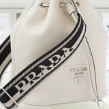 Leather bucket bag