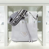 Leather bucket bag