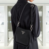 Leather mini shoulder bag