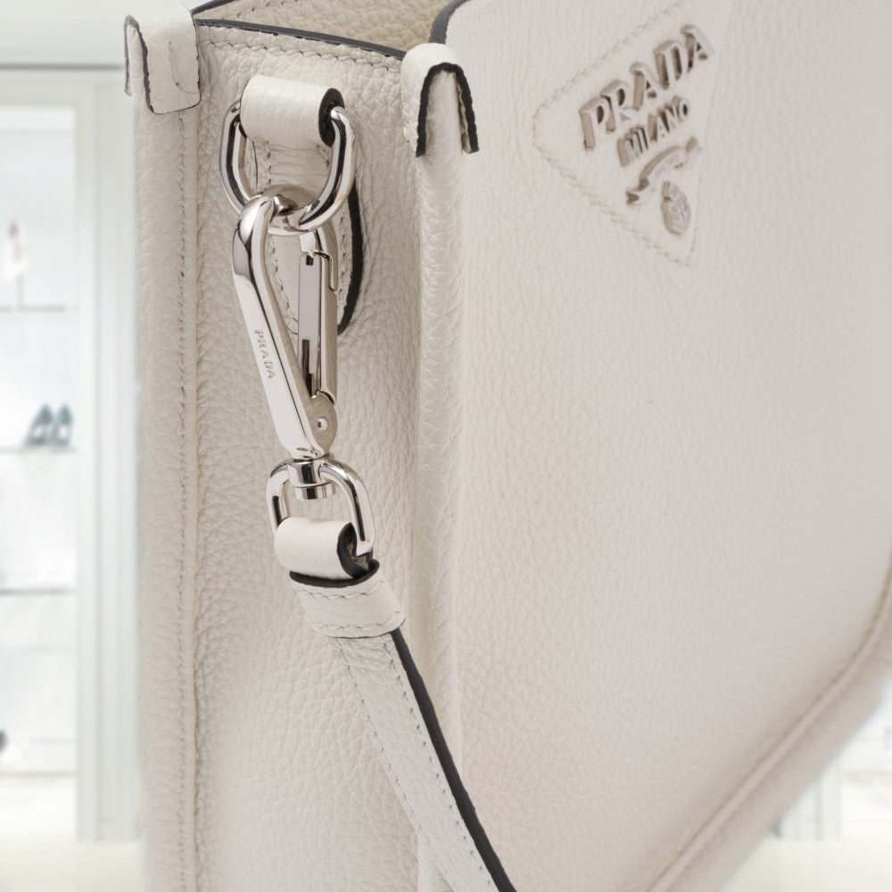 PRADA｜ (1BH191 2DKV F0632) Black Leather mini shoulder bag | PRADA