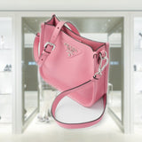 Leather mini shoulder bag