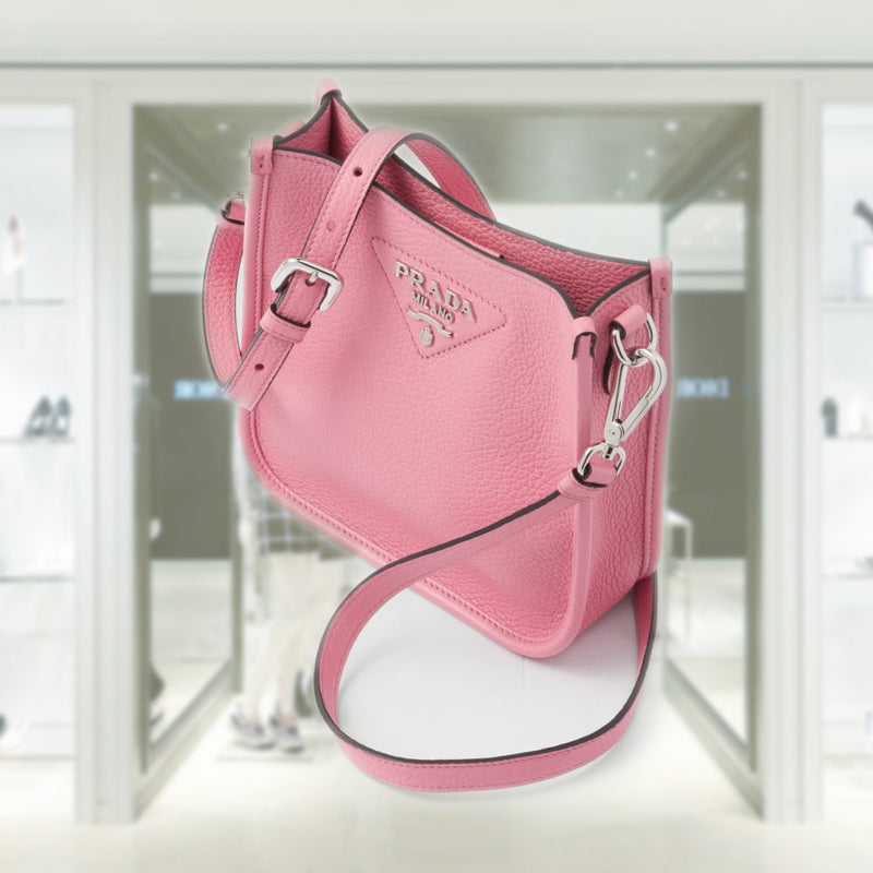 Leather mini shoulder bag