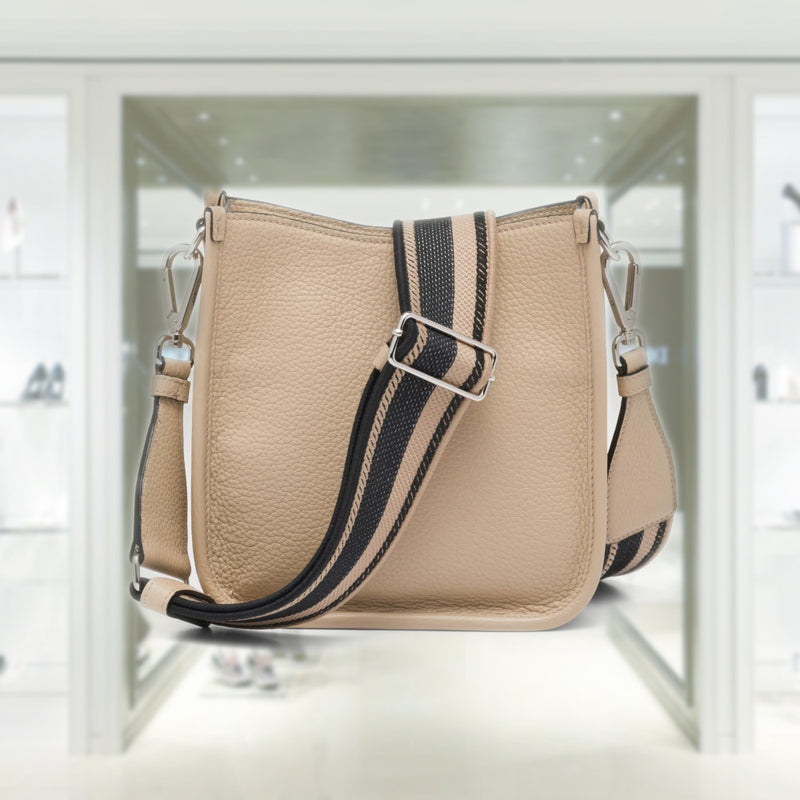 Leather mini shoulder bag