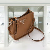 Leather mini shoulder bag