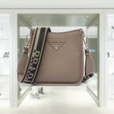 Leather mini shoulder bag