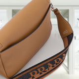 Leather shoulder bag