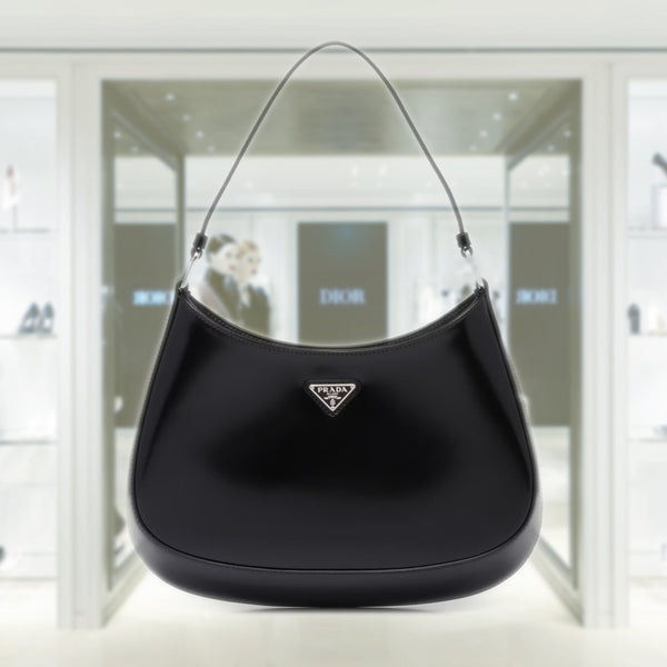 PRADA Prada Cleo brushed leather shoulder bag