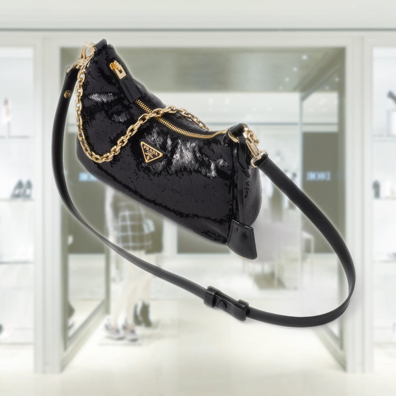 Prada Re-Edition Re-Nylon and sequin mini-bag
