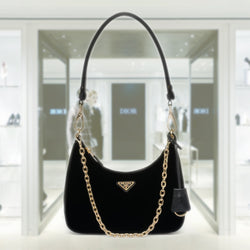 PRADA Prada Re-Edition velvet mini-bag 1BC204_2CXG_F0002_V_JOO