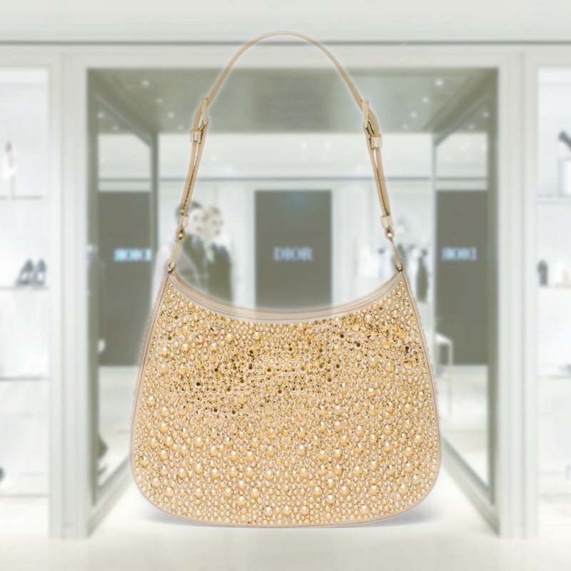 PRADA Prada Cleo satin bag with crystals