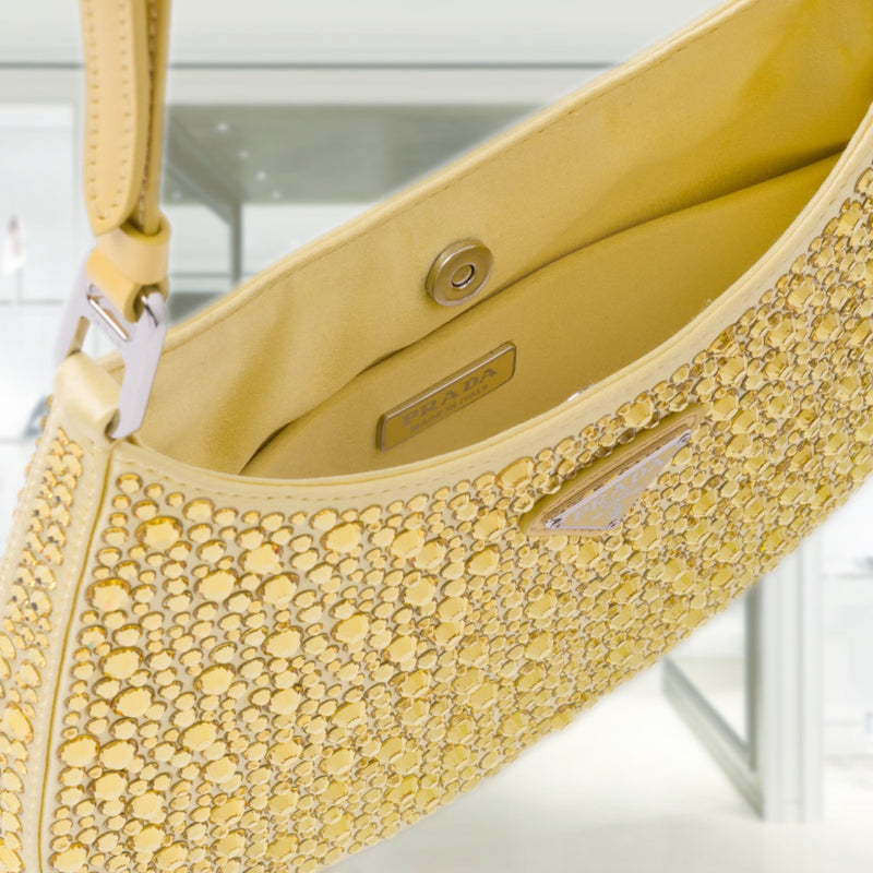 Prada Cleo satin bag with crystals
