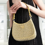 Prada Cleo satin bag with crystals