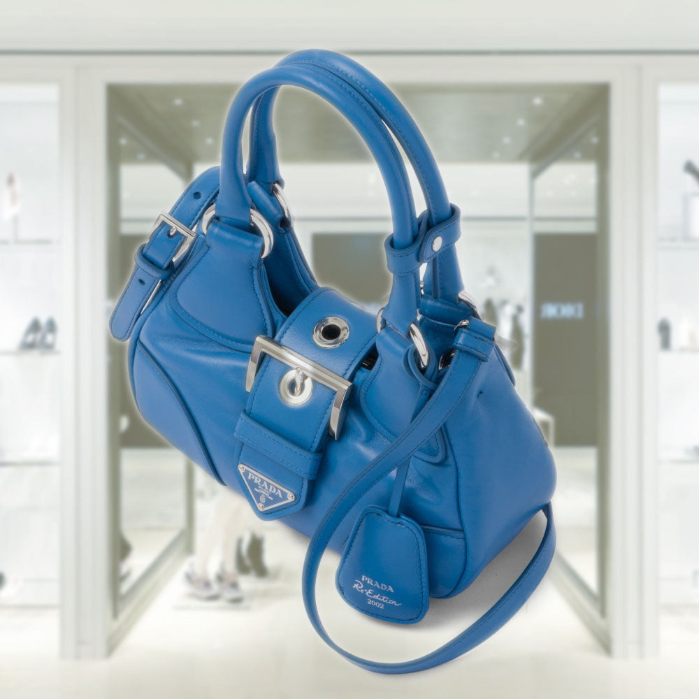 VIP.PRADA Moon Padded Nappa Handbag 関送込 PRADA Prada Moon padded nappa-leather bag