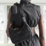 Padded Re-Nylon shoulder bag