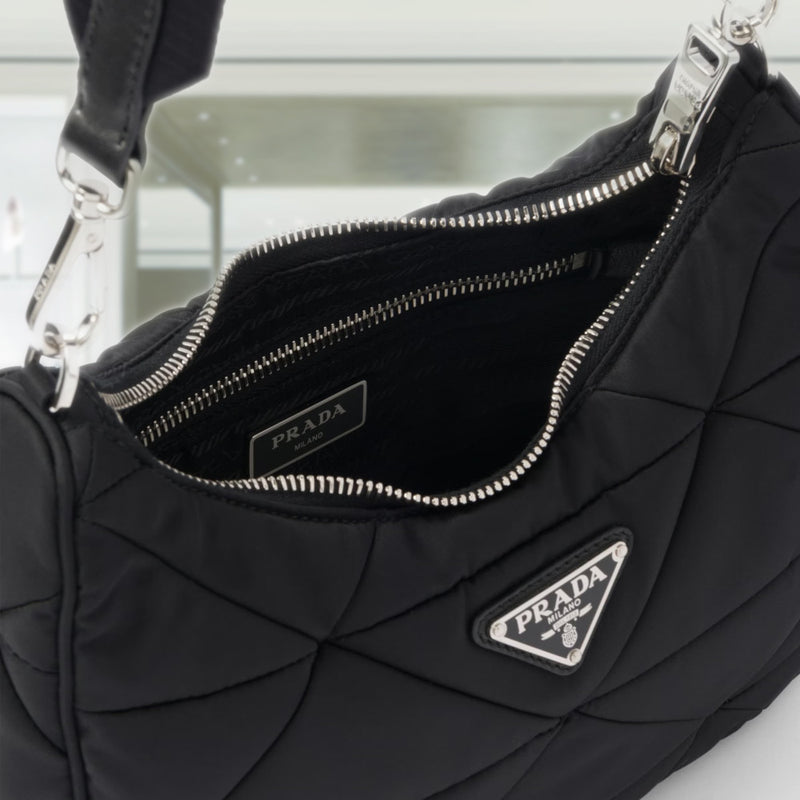 Padded Re-Nylon shoulder bag