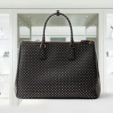 Extra-large Prada Galleria studded leather bag