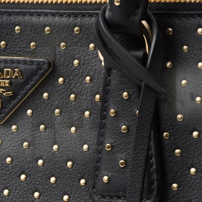 Large Prada Galleria studded leather bag