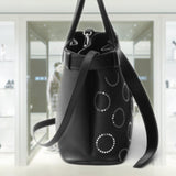 Prada Buckle large leather bag with appliqués