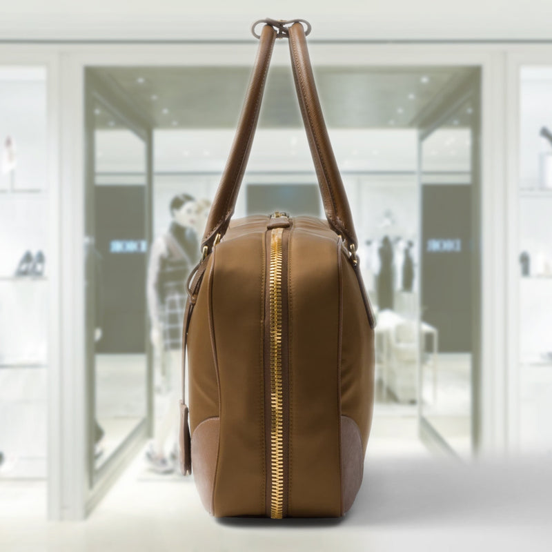 Prada Re-Edition 1978 large Re-Nylon and Saffiano leather two-handle bag