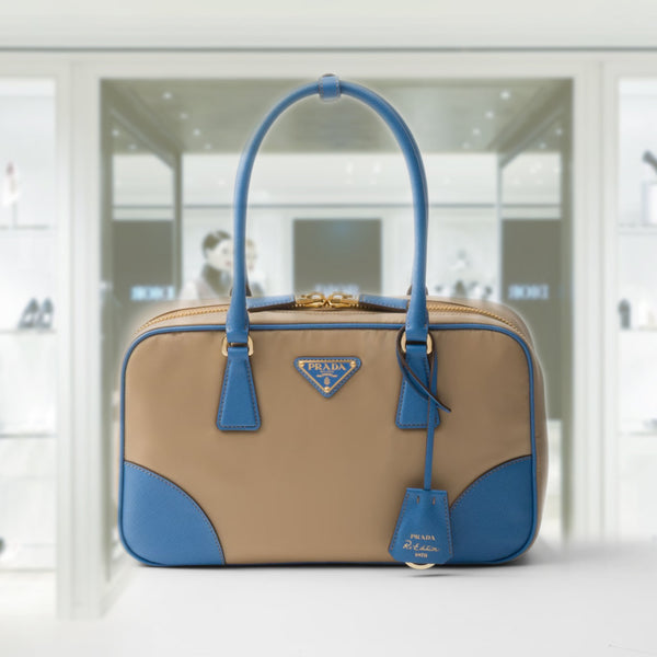 Prada Re-Edition 1978 medium Re-Nylon and Saffiano leather two-handle bag