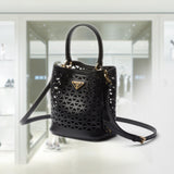 Prada Panier leather mini-bag with cut-out motif