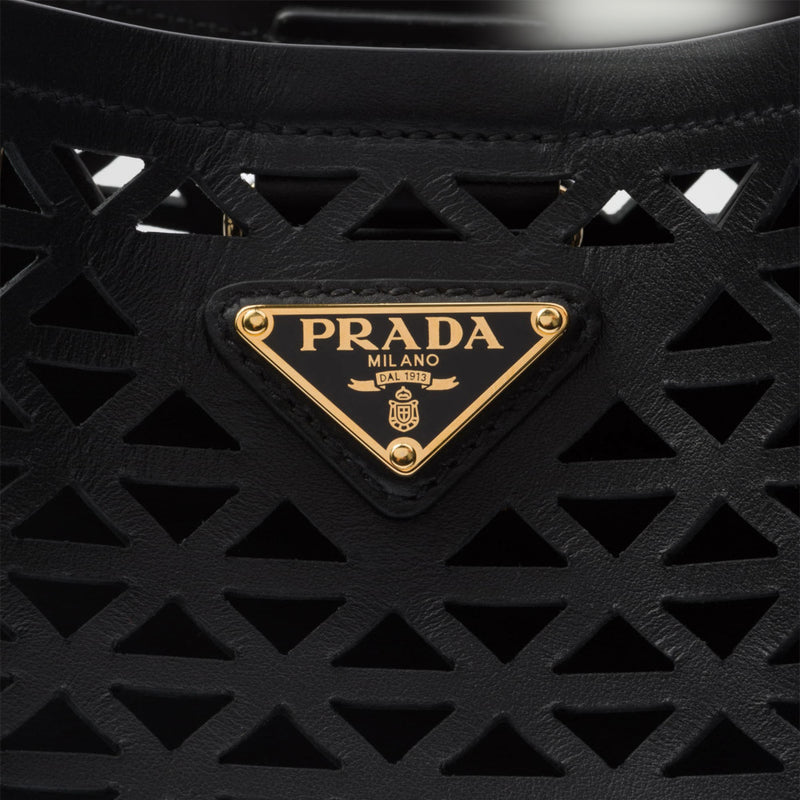 Prada Panier leather mini-bag with cut-out motif