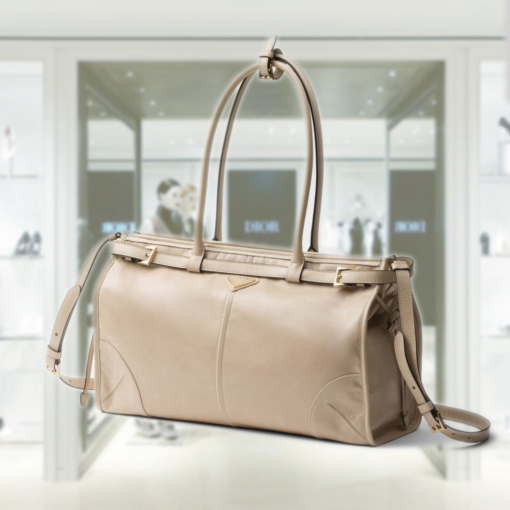 ハンドバッグ PRADA | Large leather handbag 1BA433_2CYR_F03MV_V_MOO PRADA Large leather handbag 1BA433_2CYR_F03MV_V_MOO – BORDER
