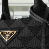 Prada Symbole medium embroidered fabric bag