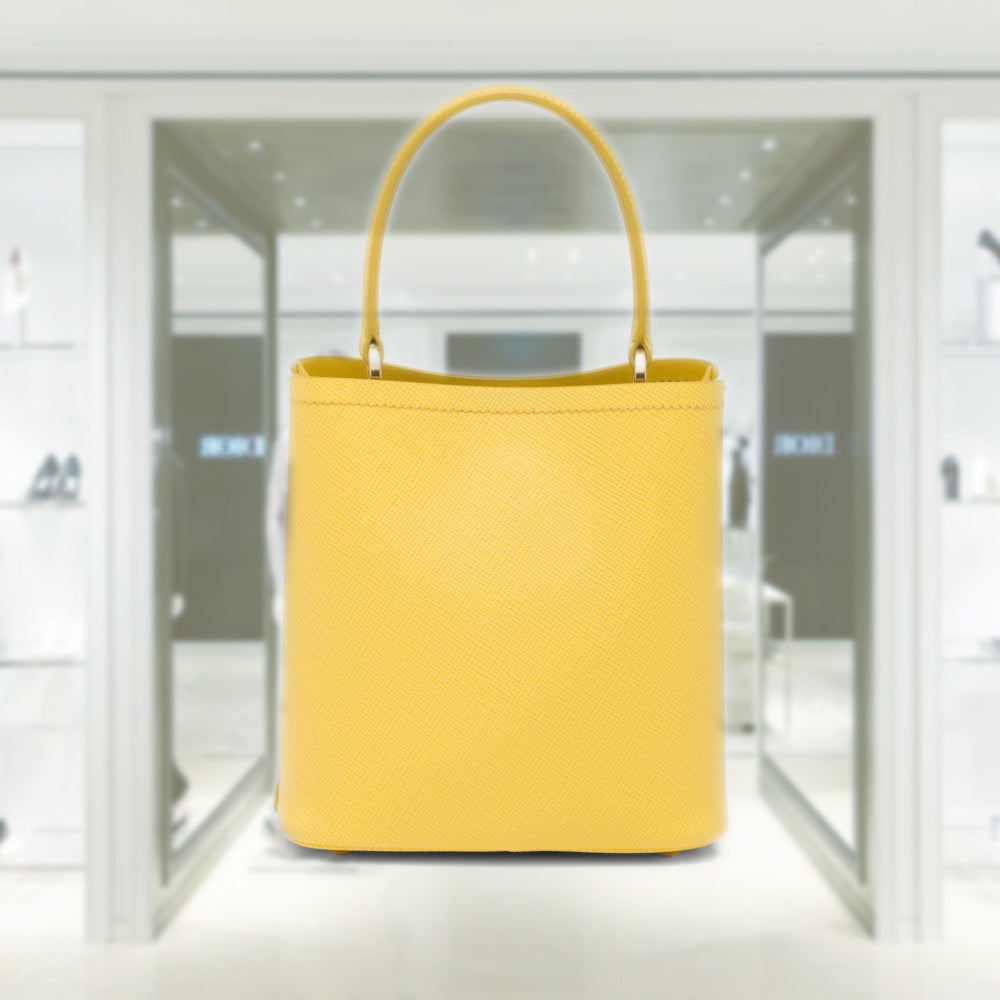 PRADA Small Saffiano Leather Prada Panier Bag