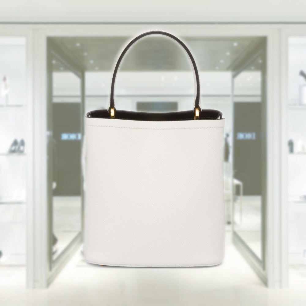 PRADA Small Saffiano Leather Prada Panier Bag