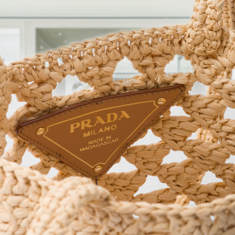 PRADA｜TOTEBAGS (1BG494 V OOO 2M2T F0018) PRADA Crochet tote bag 1BG494_2M2T_F0018_V_OOO – BORDER-GARA