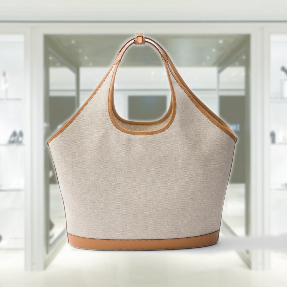 トートバッグ PRADA 1BG464_2CX9_F0018 SMALL LINEN BLEND BAG+STRAP Natural Prada Jardinière small linen blend handbag | PRADA