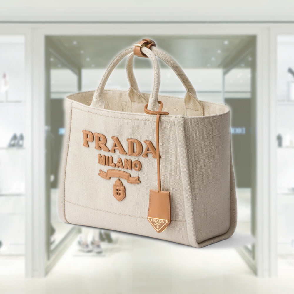 PRADA＊Medium woven fabric and linen トートバッグ＊送料込 Prada Medium Wicker and Linen Blend Tote Bag | Saks Fifth Avenue