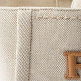 Medium linen blend tote bag